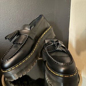Dr. Martens Black Platform Loafers